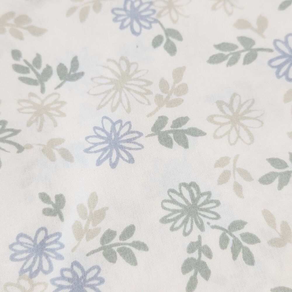 Vtg Westpoint Stevens Floral Sheet Set 4 Pc Queen USA Romantic Cottage Core